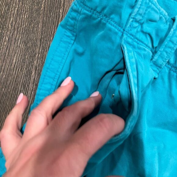 American Eagle Outfitters Classic Fit Cargo Shorts Pockets Blue Mens Size 34 - Picture 2 of 6